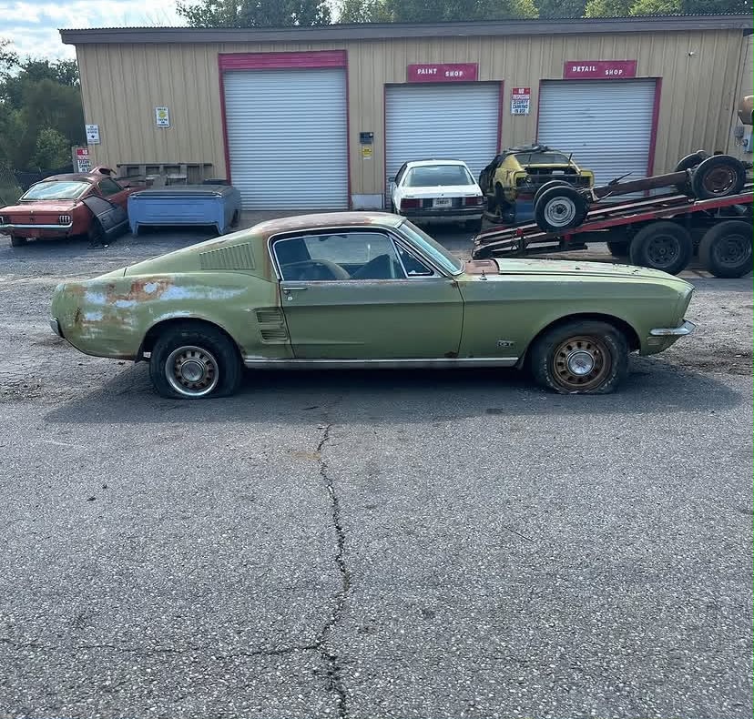 1967 Mustang Fastback S code - Complete project needing a full restoration.