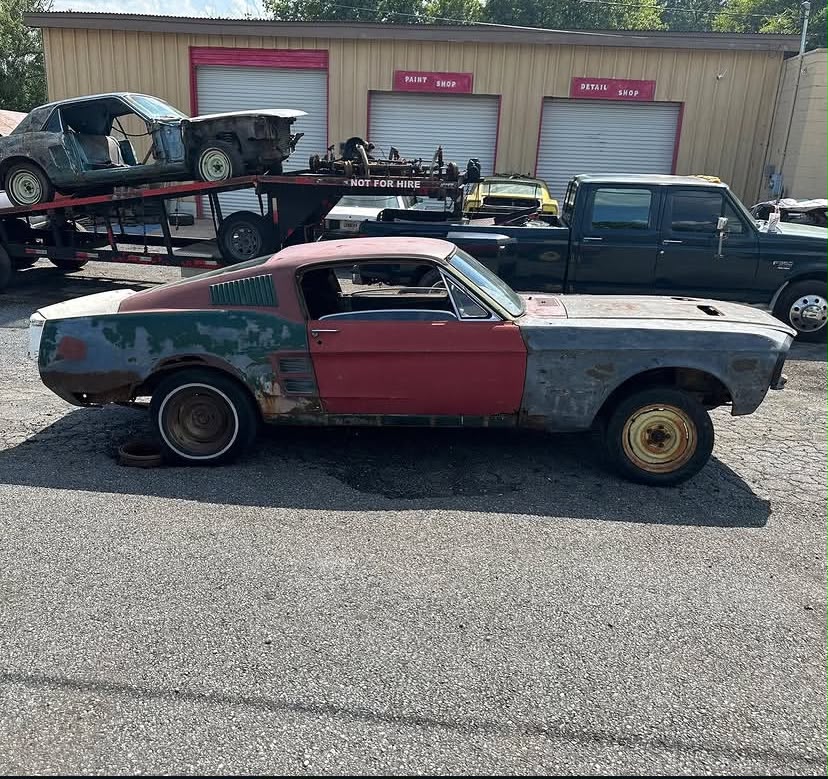 67 fastback GT rolling shell for sale